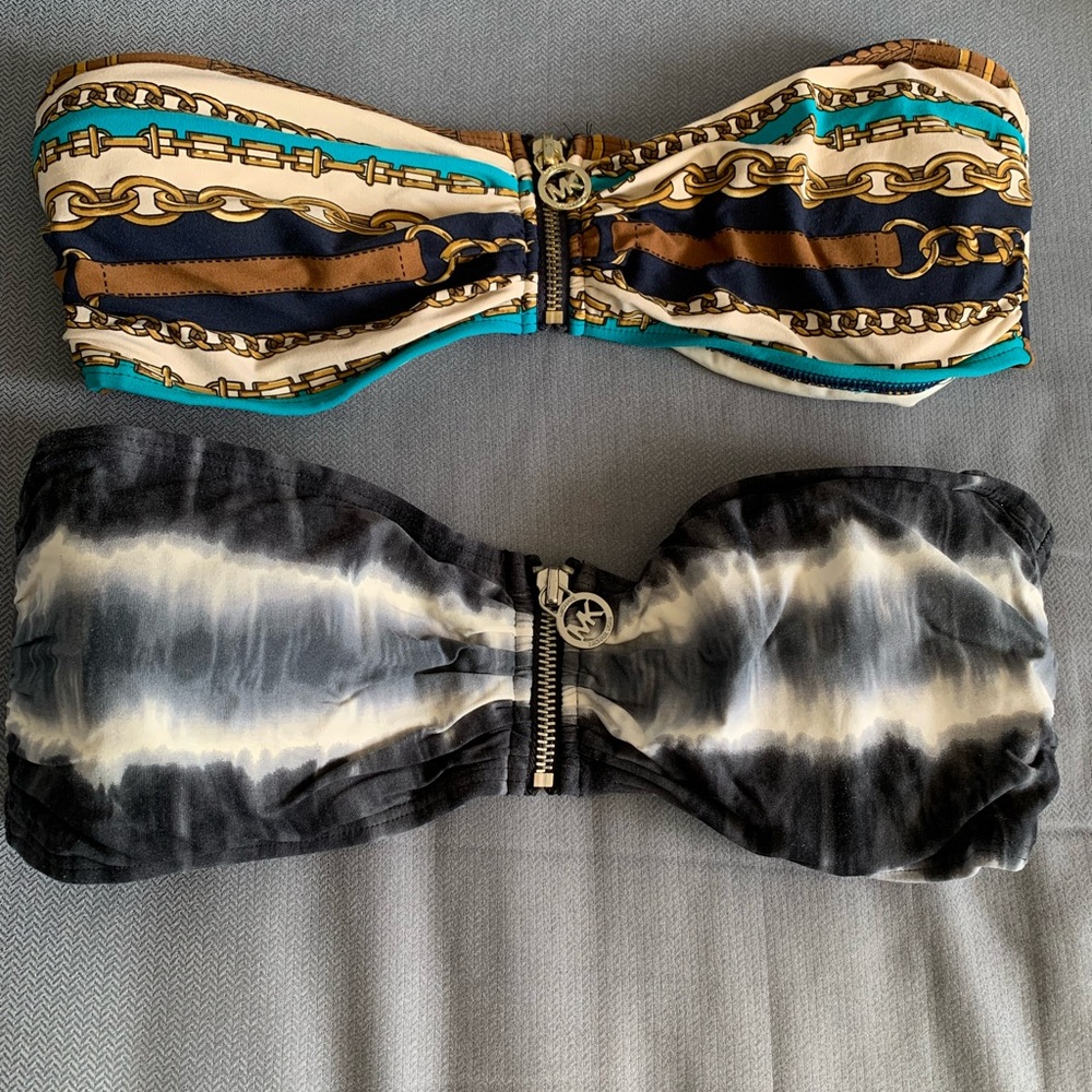 TWO Michael Michael bikini tops size Small